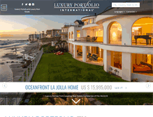 Tablet Screenshot of luxuryportfolio.com